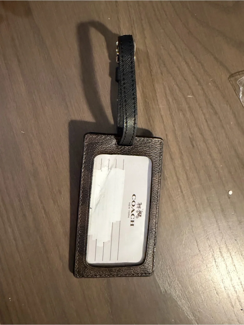 Coach Luggage Tag